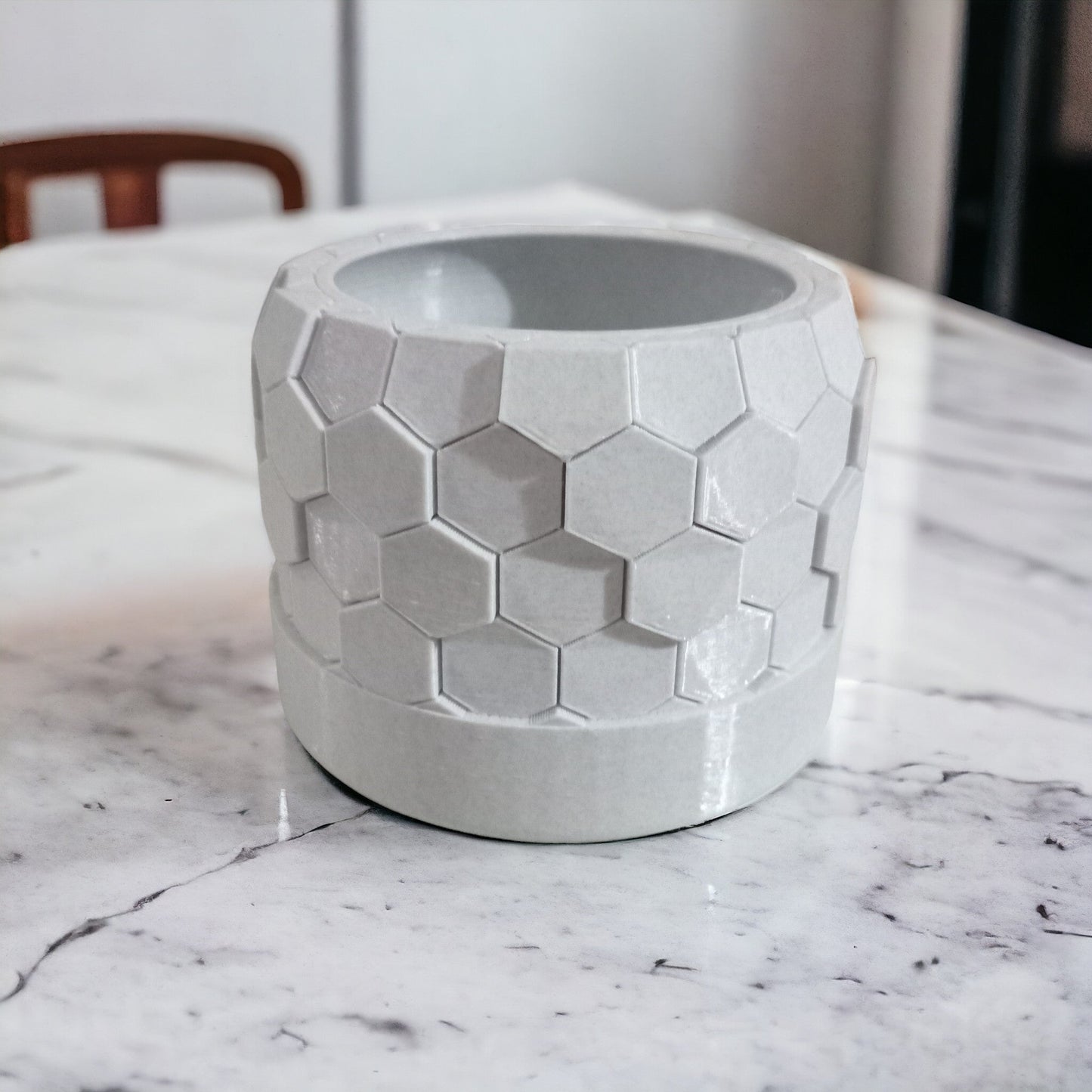 Geometric Honeycomb Tile Plant Pot