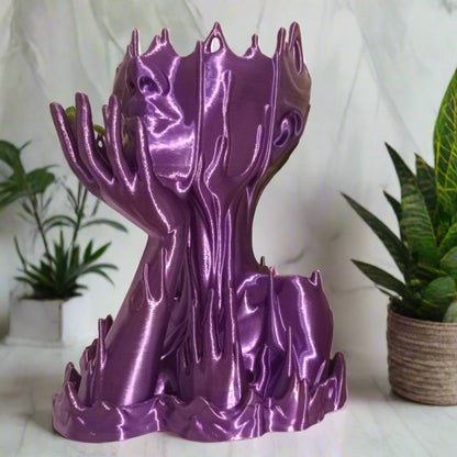 Melted Girl Plant Pot