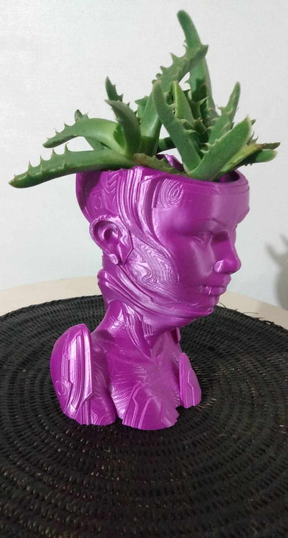 Cyber Warrior Plant Pot