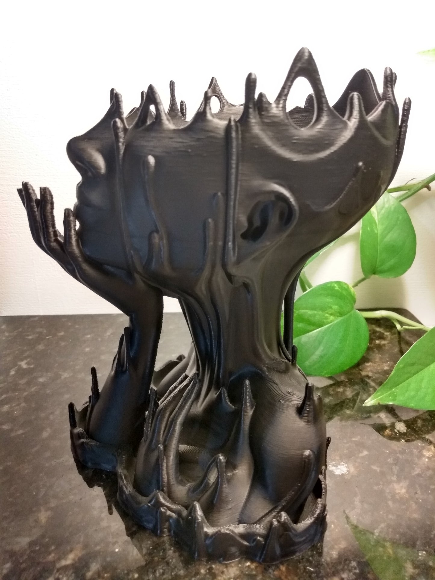 Melted Girl Plant Pot