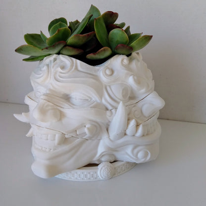 Multi-Hannya Face Rotating Planter