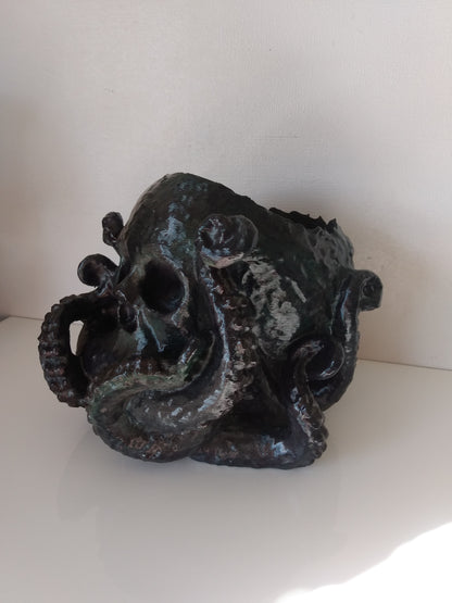 Octopus Skull Planter