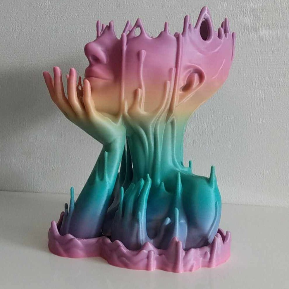 Melted Girl Plant Pot