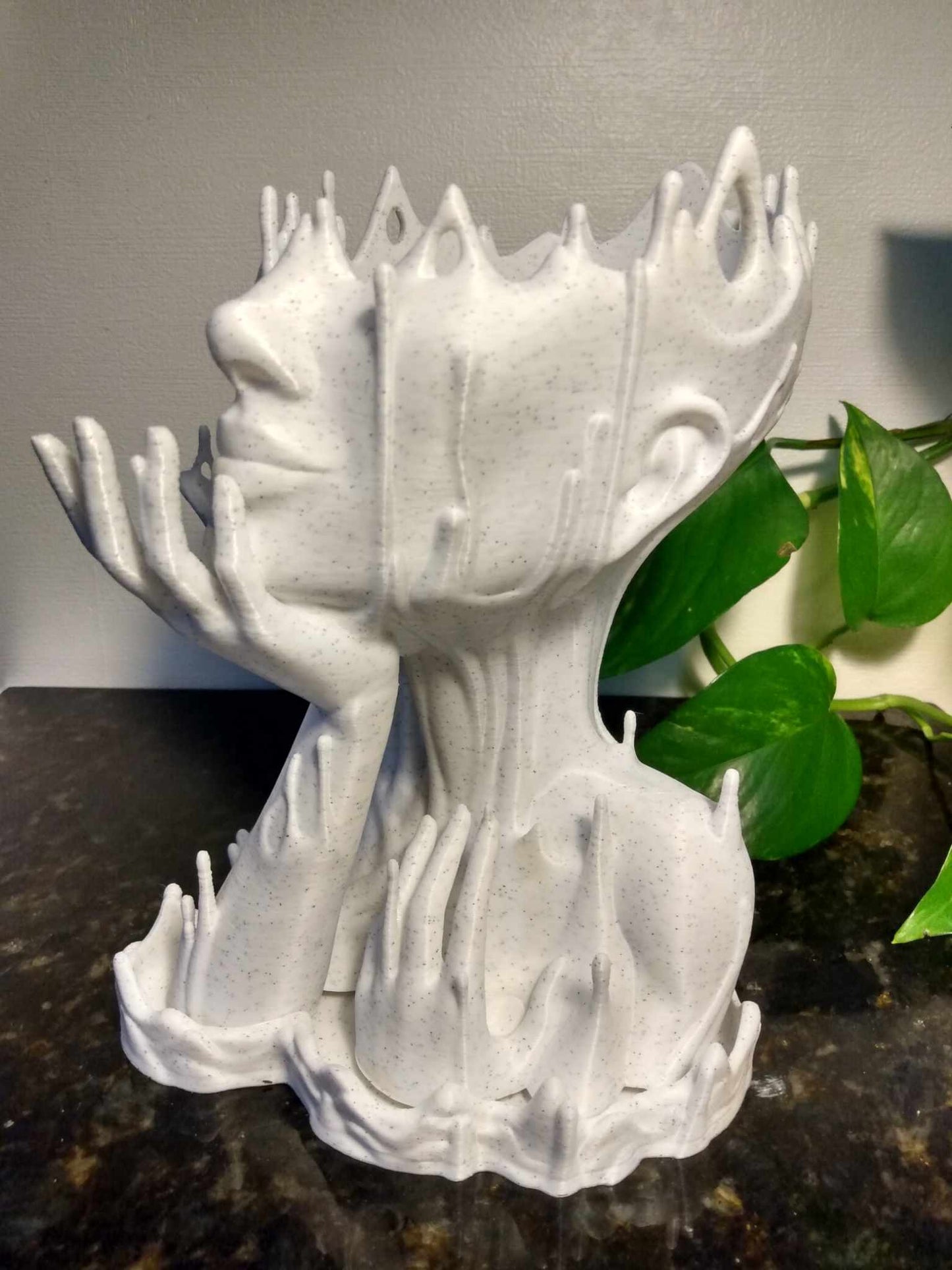 Melted Girl Plant Pot